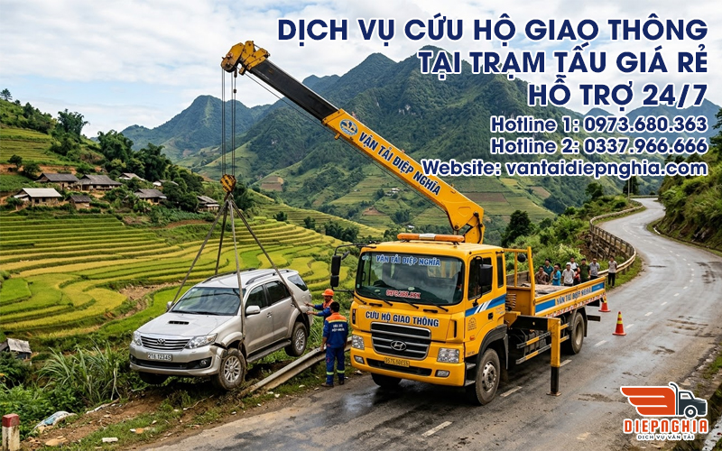Dịch vụ cứu hộ giao thông tại Trạm Tấu giá rẻ, hỗ trợ 24/7
