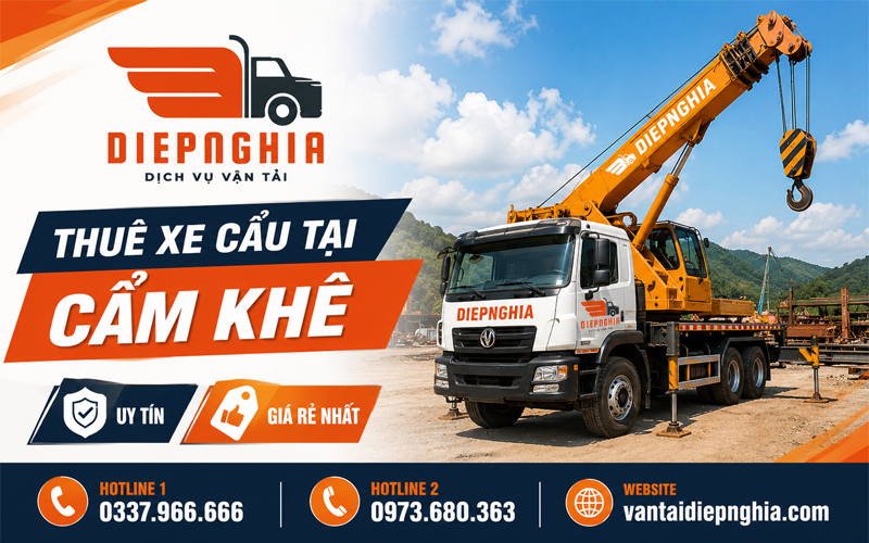 Dịch vụ cho thuê xe cẩu tại Cẩm Khê uy tín, giá rẻ nhất Dịch vụ cho thuê xe cẩu tại Cẩm Khê uy tín, giá rẻ nhất