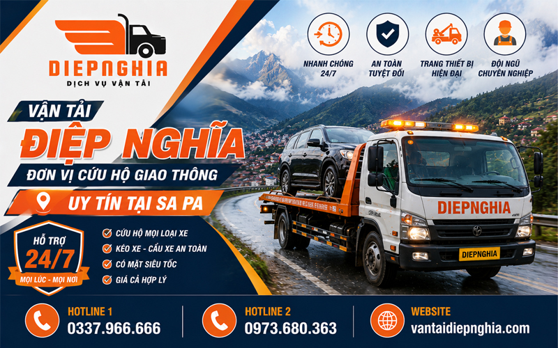 Vận Tải Điệp Nghĩa – Đơn vị cứu hộ giao thông uy tín tại Sa Pa Vận Tải Điệp Nghĩa – Đơn vị cứu hộ giao thông uy tín tại Sa Pa