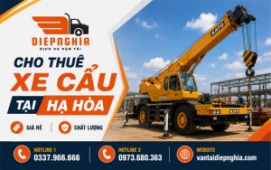 Dịch vụ cho thuê xe cẩu tại Hạ Hòa giá rẻ, chất lượng