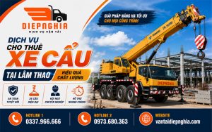 Dịch vụ cho thuê xe cẩu tại Lâm Thao hiệu quả chất lượng